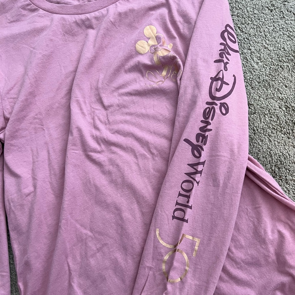 Walt Disney World 50th Anniversary Pink Long Sleeve | NWT | XS